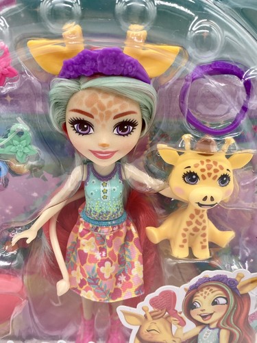Enchantimals Gillian Jirafa y Baby Pawl Glam Fiesta Muñeca Conjunto Nuevo en Caja Raro - Imagen 2 de 3