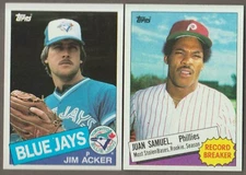BUY 1, GET 1 FREE 1985 TOPPS BASEBALL YOU PICK #1 - #200 NMMT ** FREE SHIP **