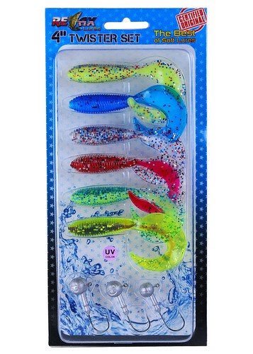 Relax Gummifische Sortiment Twister Set + Jigköpfe - Bild 6 von 7