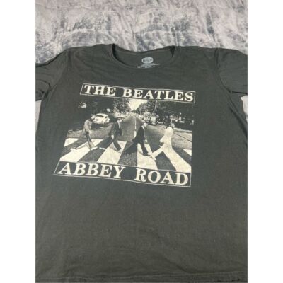 Beatles men's Black Abbey Road T-shirt size XL