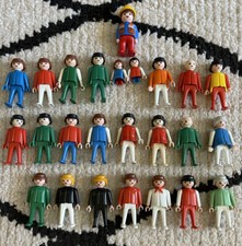 Vintage Rare Lot Playmobil Geobra Figures 1974 And 1 1990 Construction Worker