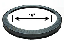 Dustless Buffer skirt for Bona Flexisand, Clarke - fits most Buffers 16-18"