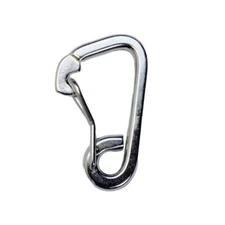 Stainless Steel T316 Harness Clip Carabiner Clip Spring Gate Snap Hook 15/32"
