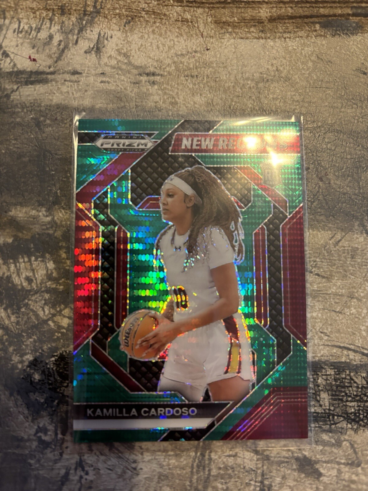 2024 Prizm Draft Picks Kamilla Cardoso Green Pulsar /25 RC WNBA