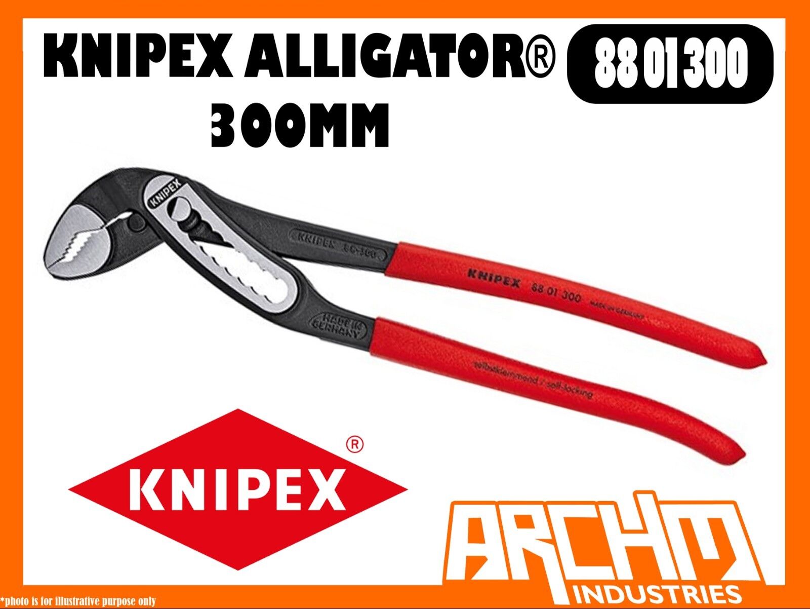 Mus Laboratorium gear KNIPEX 8801300 - ALLIGATOR® - 300MM - WATERPUMP PLIERS - GRIPPING SELF  LOCKING | eBay