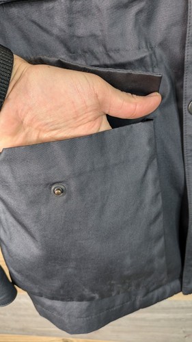 Reiss 1971 Wachsjacke Herren Größe Medium schwarz Simpson Motorrad Utility Baumwolle - Bild 9 von 24