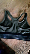 H & M khaki stretch sports bra  top size 4