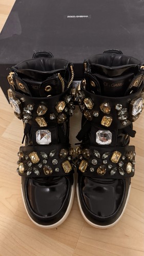 DOLCE&GABBANA SNEAKER Strass Gr 37,5 Leder - Bild 5 von 6