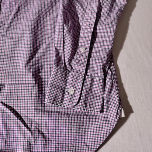J Crew Ludlow Mens 2 Ply Shirt 120s Sz L Red White Blue Check Cotton L /S - Bild 7 von 20