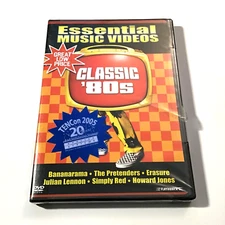 Essential Music Videos Classic '80s (DVD, 2004) Erasure, Simply Red, Pretenders