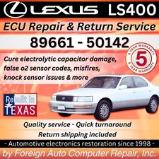 89661-50142 LS400 Lexus ECU / ECM Repair - Quick Turnaround - 5 year warranty