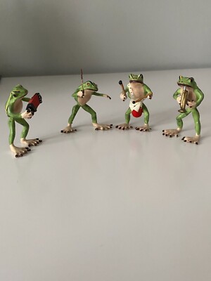 collectibles art collectibles vintage vienna bronze frogs orchestra figurines