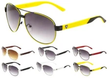 KHAN CLASSIC CASUAL PILOT AVIATOR SUNGLASSES RETRO SPORT DESIGNER FASHION BEACH 