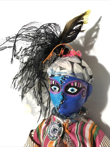 Creepy Horror Doll-Hand Made, OOAK- 18” Porcelain. Gothic, Shelf Sitter Doll. - Picture 2 of 20