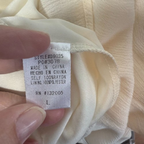 Entro Minikleid Damen groß Boho Cottagecore Gaze fließend bestickt Blumen - Bild 13 von 14