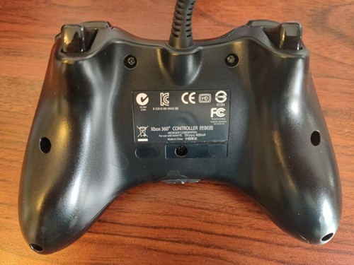 Original XBOX 360 Controller Gamepad schwarz kabelgebunden | Sehr guter Zustand - Bild 7 von 8