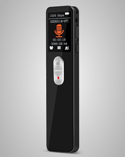 64GB Digital Voice Recorder Bluetooth 5.2 mini Voice Activated Recorder Black - Picture 4 of 17