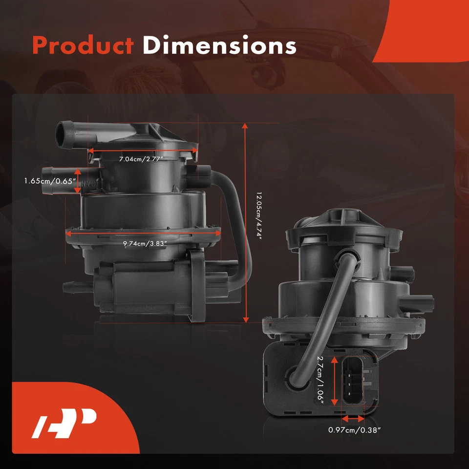 Bomba de detección de fugas de vapor de combustible macho 3 hojas para Chrysler PT Cruiser 2001-2002 Foto 2 de 4