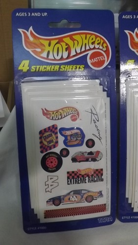 Set of Three Packages Vintage 1999 Hotwheels 4 Sticker Sheets - Picture 2 of 2