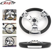 13.5" Boat Marine Steering Wheel 3 Spoke 3/4" Shaft Wheel  for Yacht Speed Boat