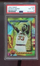 1993-94 Topps Finest REFRACTOR #165 Patrick Ewing Pat Ewing PSA 8 Graded Card