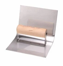 Kraft Tool Concrete Gutter Trowel Stainless Steel 1.5" Radius 