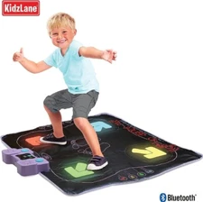 Kidzlane Dance Mat Light Up Dance Pad with Wireless Bluetooth Built in Music