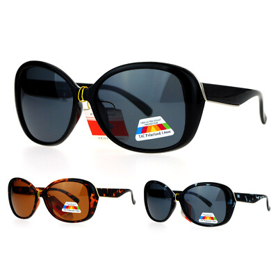 SA106 Antiglare Polarized Lens Oversize Butterfly Womens Sunglasses