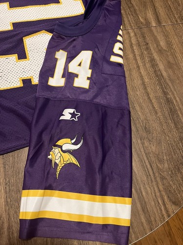 Maglia grande True Vintage Brad Johnson Minnesota Vikings NFL Starter taglia 48 - Foto 9 di 9