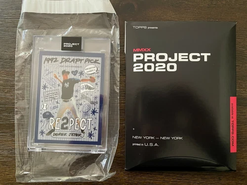 Project 2020 #251 Derek Jeter By Sophia Chang w/Box & Bubble Wrap