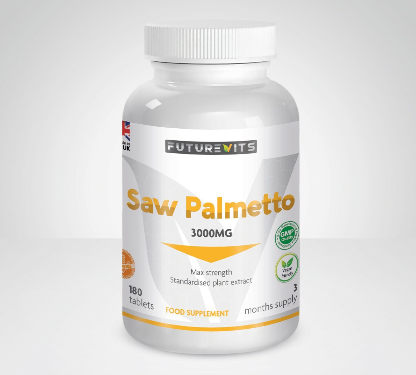 Saw Palmetto Extract 3000mg Tablets Prostrate Support Urinary Tract