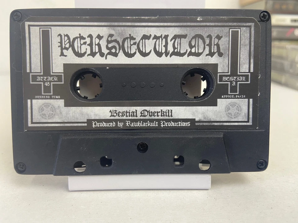 Persecutor Bestial Overkill cassette tape Rare Black Thrash metal Poland Tested - Image 4 of 4