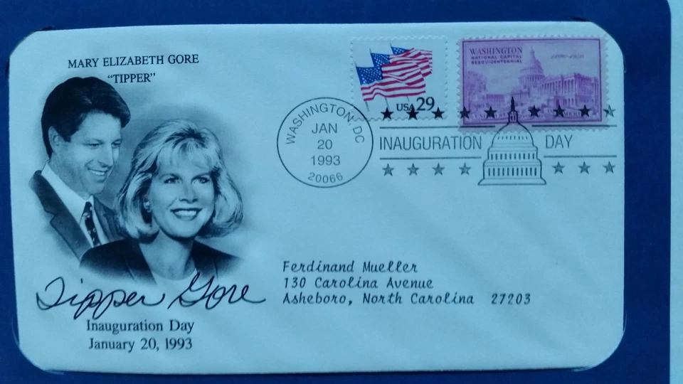 1993 Vice Presidential Inaugural Covers - Albert Arnold Gore, Jr. - 45th V.P. - Image 3 of 4