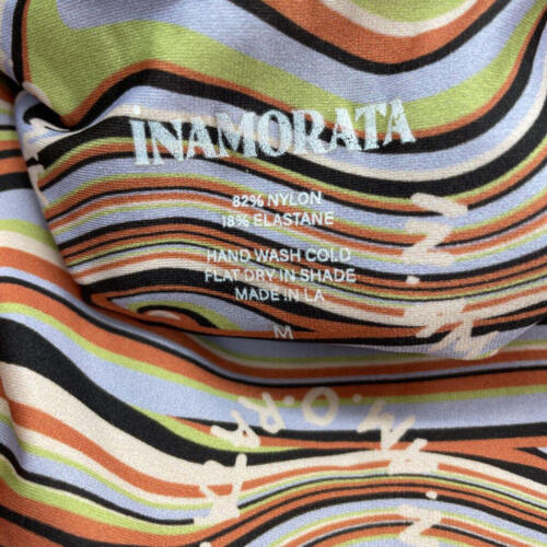 Women's iNAMORATA Swirl One-Piece Multi Swimwear Medium - Picture 3 of 3