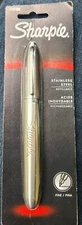 2011 Sharpie STAINLESS STEEL PERMANENT MARKER Black Fine Pt Refillable 1747388