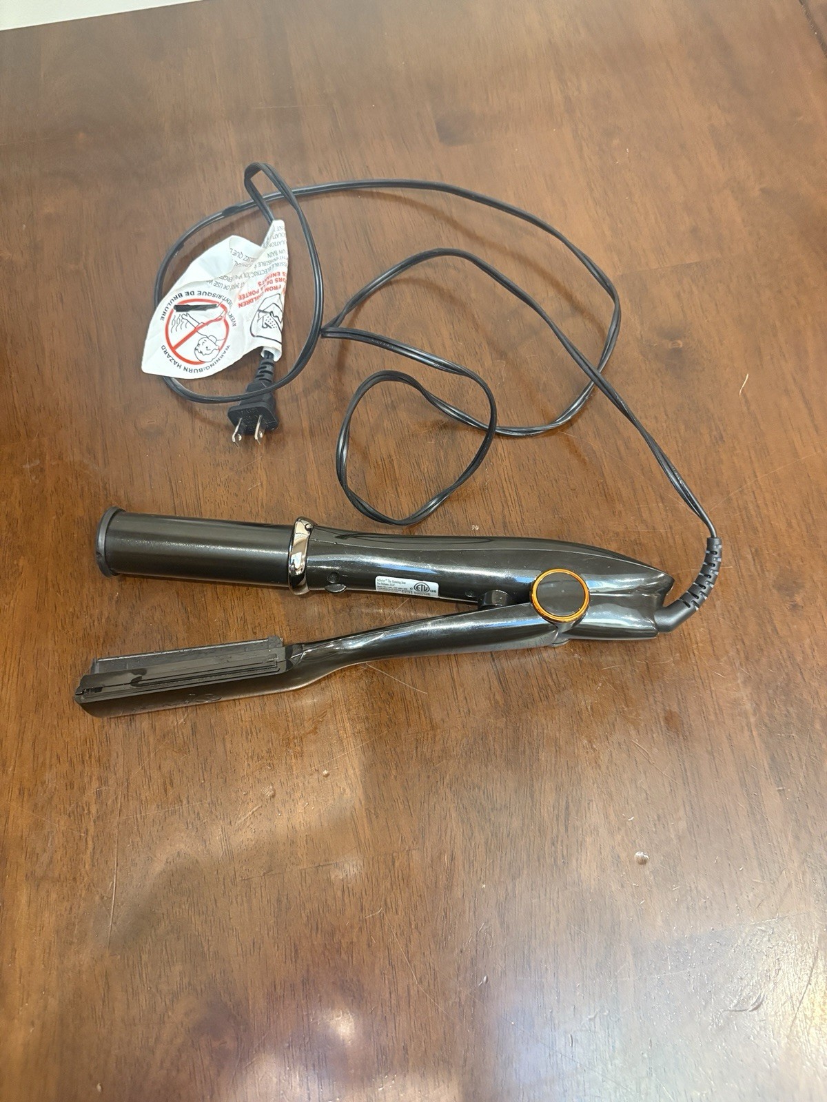 InStyler Model IS2.1-1001 Rotating Hot Iron Hair Straightener Black  1.25"