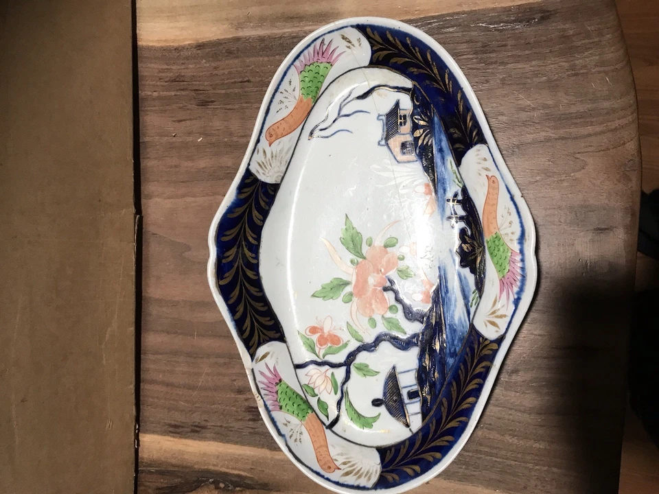 Placa Coalport Imari - Período georgiano - Imagem 4 de 4