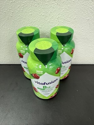 3 Pack Vitafusion Extra Strength B12 Gummy Vitamins 170 Ct exp 03/2027