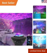 4-in-1 Galaxy Star Projector with Bluetooth Speaker for Magical Bedrooms