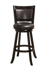Furniture Brannon Swivel, Black Bar Stool Height