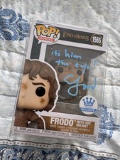 Frodo Baggins Funko SIGNED by Elijah Wood JSA Authentication