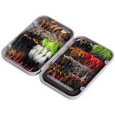 Fly Fishing Flies Kit with Magnetic Box