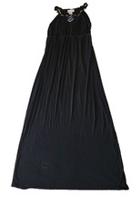 Ladies Long Black / Gold Dress Size M