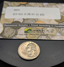 1995 P Washington Quarter Struck 10% - 20% Off Center Error Nice Coin Littleton