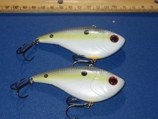 Lot of 2 Xcalibur XRK100 Lipless Rattling Crankbait Lure Foxy Shad