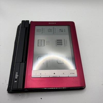 Sony PRS-600 Touch Edition eBook Reader Red w/ Stylus PRS600
