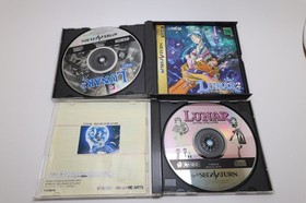 Lunar Silver Star 2 Eternal Blue lot Sega Saturn Japan *US Seller* *Works*