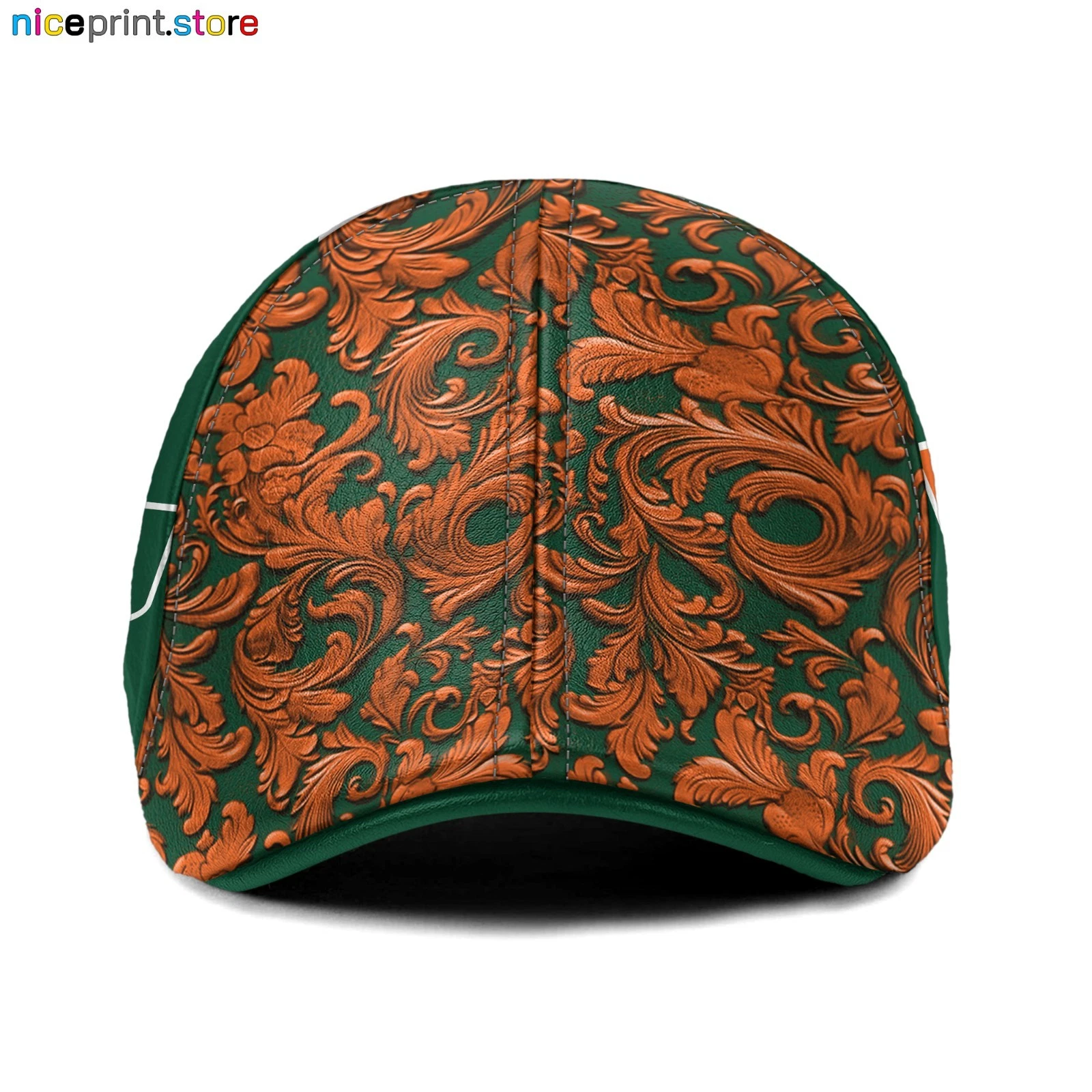 Miami Team Hurricanes Ivy Cap NCAA 6pannel Hat NCAA Flat Cap Driver