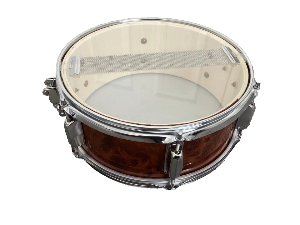 12 x 5 inches Professional Snare Drum /Brown glossy finish/New - Image 2 of 4
