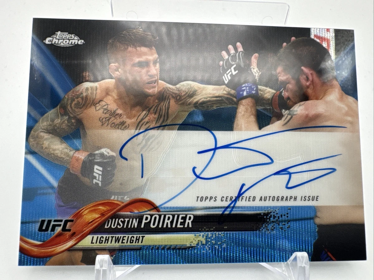 2018 Topps Chrome UFC - Dustin Poirier #FA-DP for sale | eBay